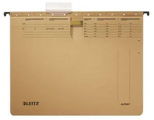 Talerze wiszące Leitz ALPHA® z szybkozłączką, Naturalny Brąz [25 szt.]