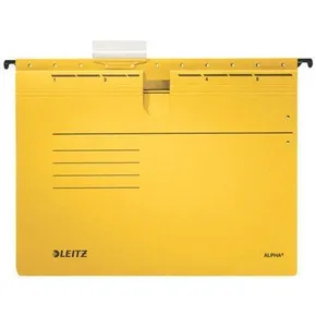Płytki wiszące Leitz ALPHA® z szybkozłączką, Żółty [25 szt]
