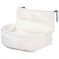 Następne zdjęcie produktu Wiszące pluszowe łóżko do ogrzewania głębokiego 45x13x33 cm białe