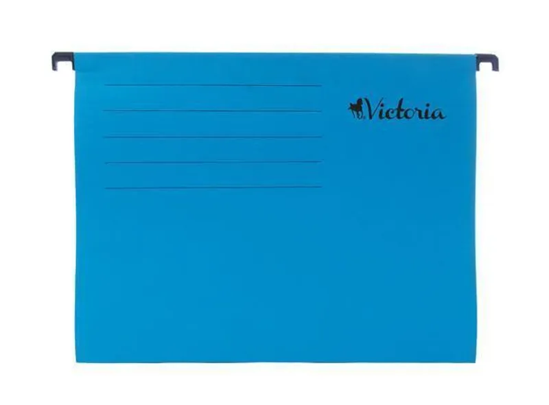 Główne zdjęcie produktu Závěsné zakládací desky, A4, modré, VICTORIA [25 ks]