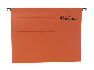 Kartoteki wiszące, A4, pomarańczowe, VICTORIA [25 szt]