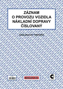 Zapis o eksploatacji pojazdu transportu ciężarowego A4 (stazka) numer ET212
