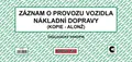 Zapis eksploatacji pojazdu transportu ciężarowego alonż ET220