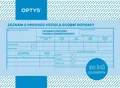 Zapis eksploatacji pojazdu transportu osobowego A5, numerowany, 100 stron 1177