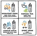 Następne zdjęcie produktu Zdrowa butelka SHAKER 0,7 l biała