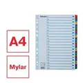 Rejestratory z tektury wzmocnionej Esselte Mylar, A4, Mix kolorów