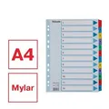Rejestratory z tektury wzmocnionej Esselte Mylar, A4, Mix kolorów