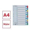 Rejestratory z tektury wzmocnionej Esselte Mylar, A4, Mix kolorów