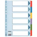 Wzmocnione przekładki kartonowe Esselte Mylar, A4, Mix kolorów