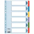 Wzmocnione przekładki kartonowe Esselte Mylar, A4, Mix kolorów