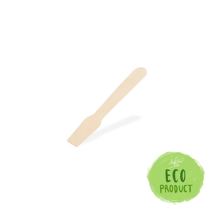 Główne zdjęcie produktu Zmrzlinová lžička ze dřeva 9,5 cm [500 ks]