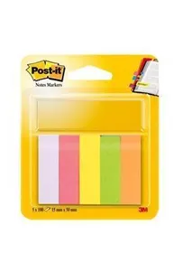 Paski do znakowania, 5x100 arkuszy, 15x50 mm, 3M POSTIT, mieszane kolory