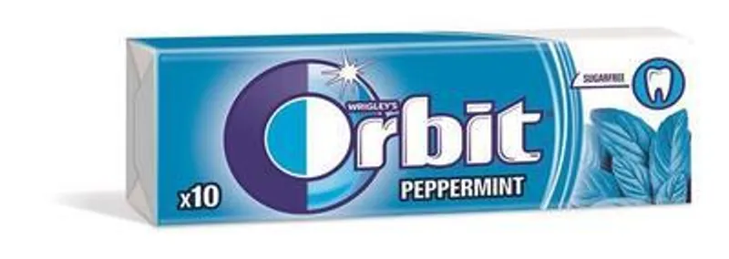 Główne zdjęcie produktu Žvýkačky, 14g, ORBIT "Peppermint dragees"