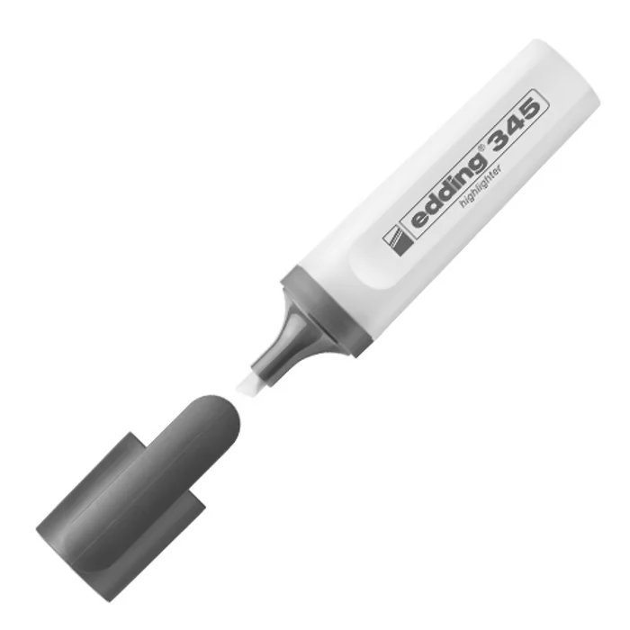 Główne zdjęcie produktu Zvýrazňovač "345", žlutá, 1-5mm, EDDING