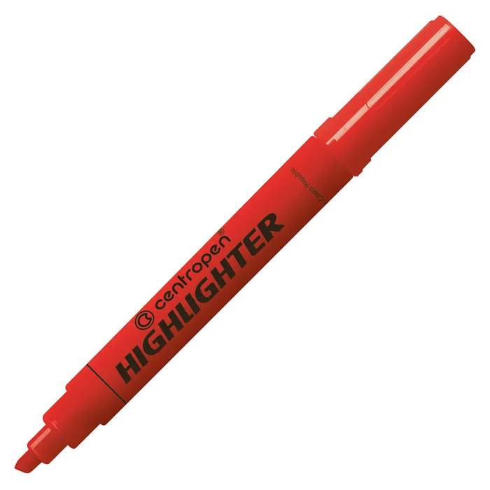 Główne zdjęcie produktu Zvýrazňovač CENTROPEN 8552 1-4,6 mm červený