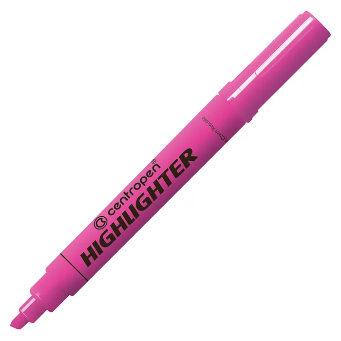 Główne zdjęcie produktu Zvýrazňovač CENTROPEN 8552 1-4,6 mm růžový