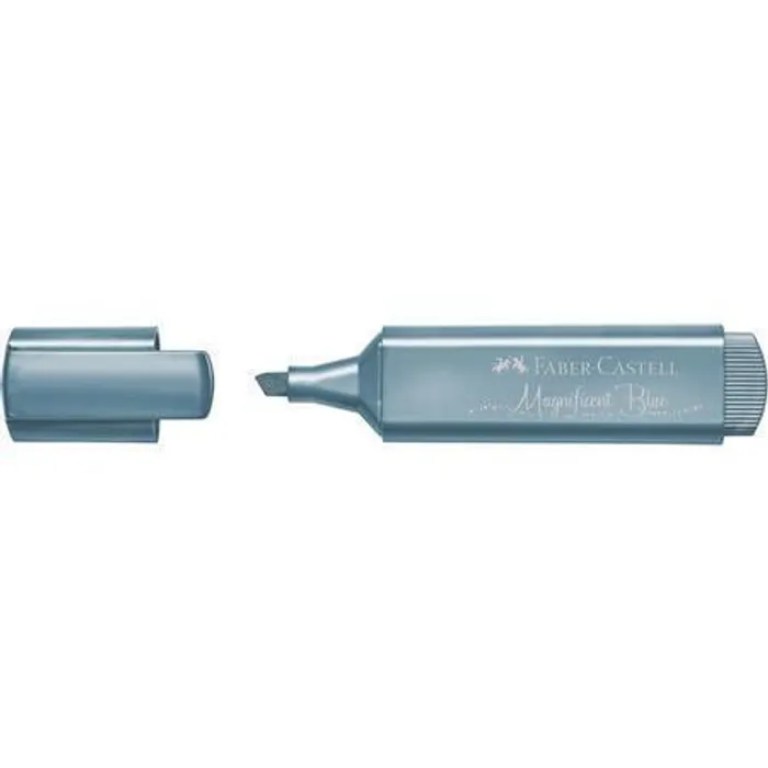Główne zdjęcie produktu Zvýrazňovač Faber-Castell 154647 Textliner 46 Metallic metalický modrý