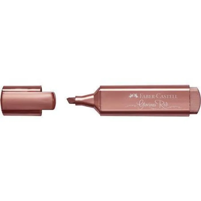 Główne zdjęcie produktu Zvýrazňovač Faber-Castell 154673 Textliner 46 Metallic metalický červený