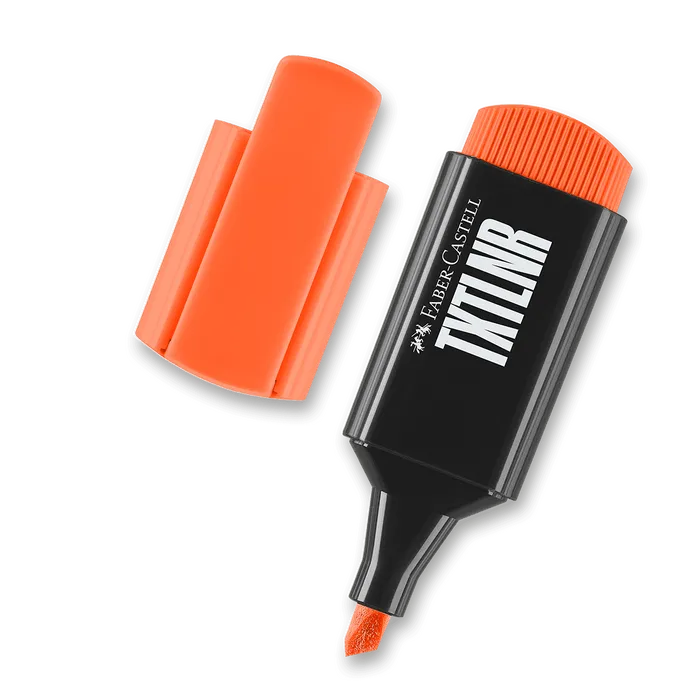 Główne zdjęcie produktu Zvýrazňovač Faber-Castell Short TXTLNR oranžový