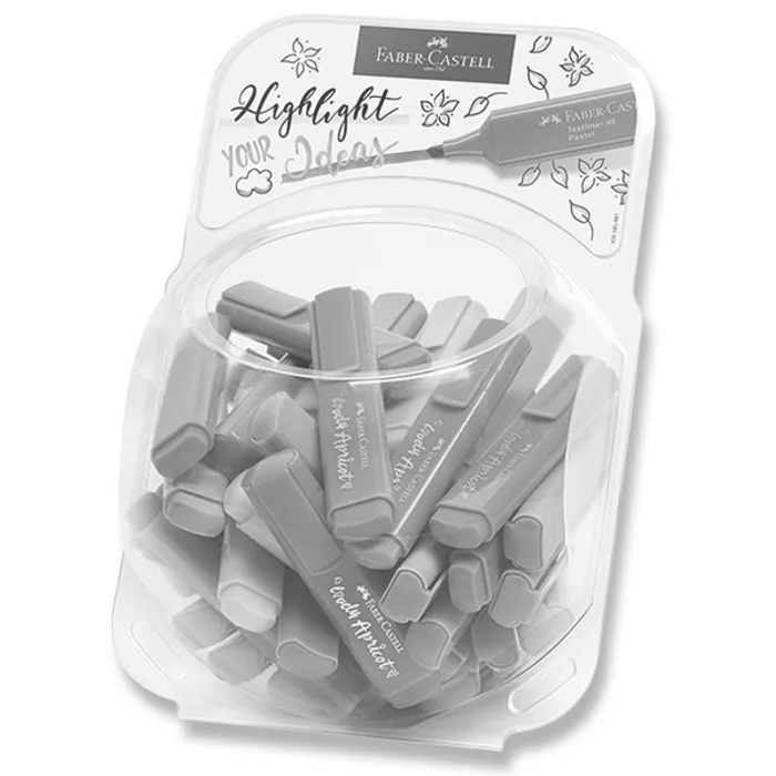 Główne zdjęcie produktu Zvýrazňovač Faber-Castell Textliner 46 dóza, 80 kusů