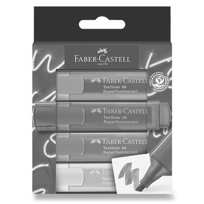 Główne zdjęcie produktu Zvýrazňovač Faber-Castell Textliner 46 Neon sada 4 barev
