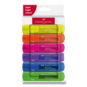 Zakreślacz Faber-Castell Textliner 46 Neon zestaw 6 szt.
