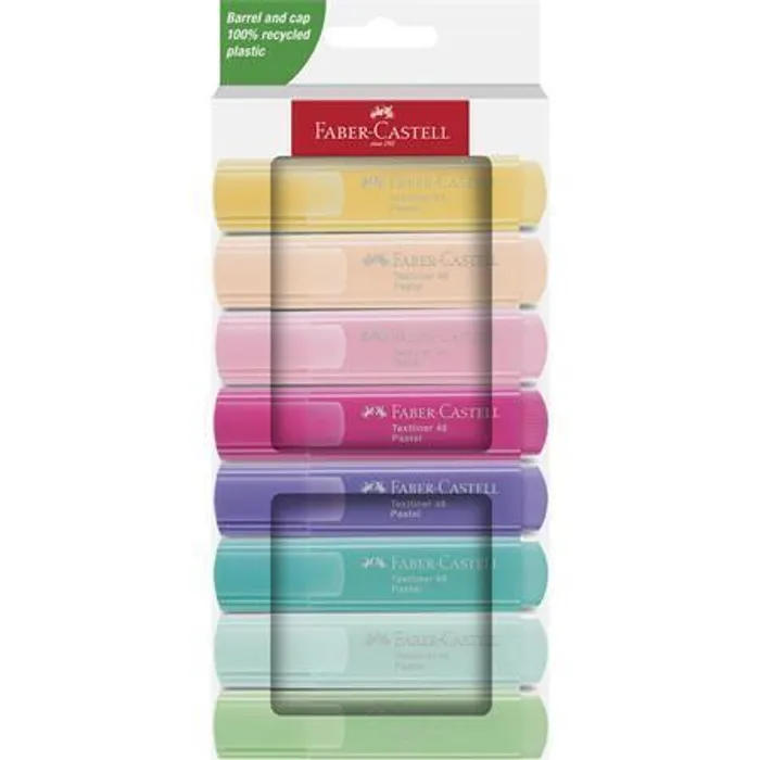 Główne zdjęcie produktu Zvýrazňovač Faber-Castell Textliner 46 Pastel sada 8 ks