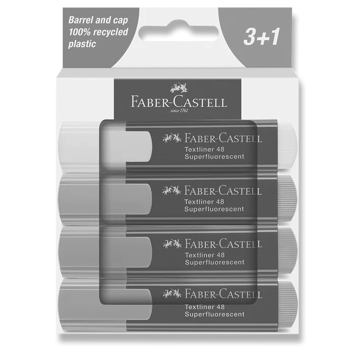 Główne zdjęcie produktu Zvýrazňovač Faber-Castell Textliner 48 sada 4 barev
