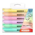 Rozświetlacz Kores High Liner Pastel zestaw 6 kolorów