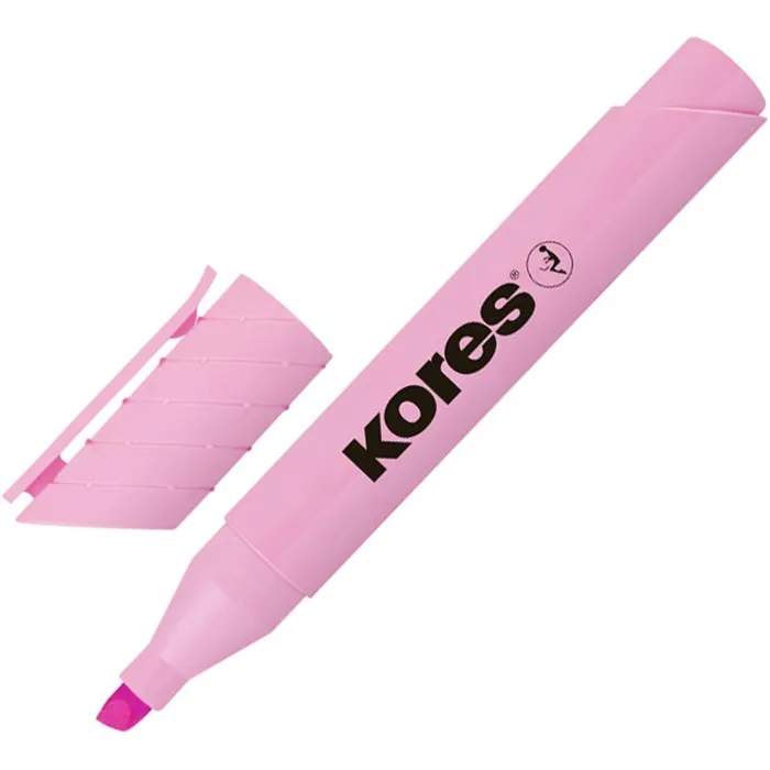 Główne zdjęcie produktu Zvýrazňovač Kores High Liner Plus Pastel růžový 0,5–5 mm