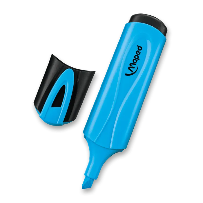 Główne zdjęcie produktu Zvýrazňovač MAPED Fluo Peps Classic, modrá