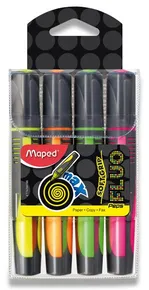 Rozświetlacz Maped Fluo Peps Max zestaw 4 szt.