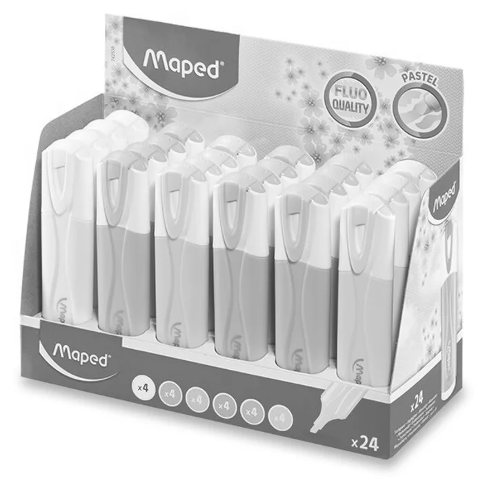 Główne zdjęcie produktu Zvýrazňovač Maped Fluo Peps Pastel stojánek