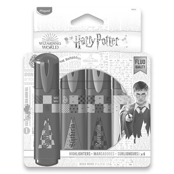 Główne zdjęcie produktu Zvýrazňovač MAPED Harry Potter sada, 4 ks