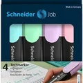Następne zdjęcie produktu Zaznaczająca kredka Schneider Job Pastel, zestaw 4 kolorów