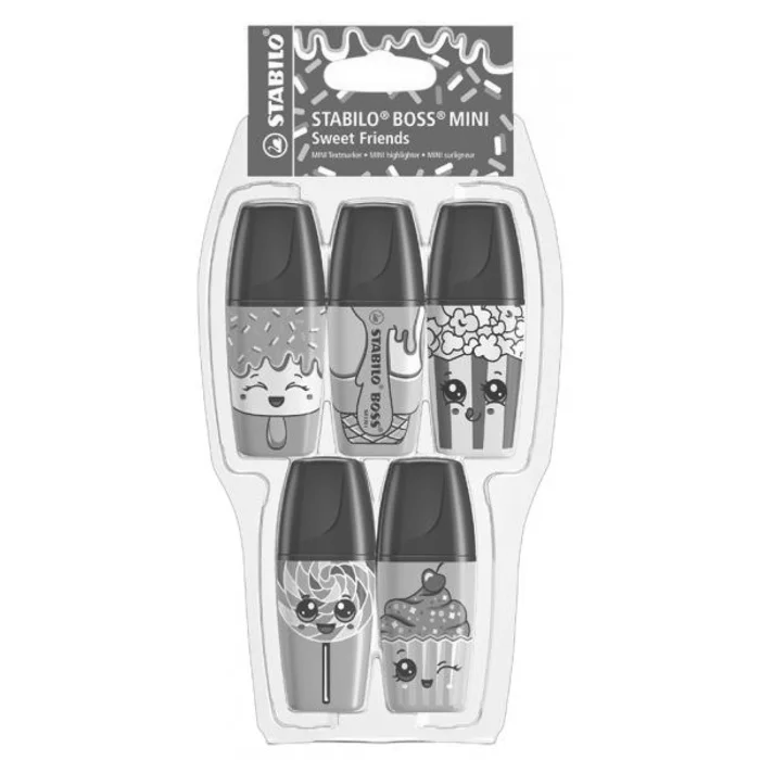 Główne zdjęcie produktu Zvýrazňovač STABILO BOSS MINI sweet friends 5 ks