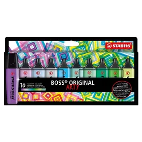 Zakreślacz STABILO BOSS ORIGINAL 10 szt., kolory zimne "ARTY"