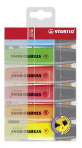Rozświetlacze STABILO BOSS ORIGINAL zestaw 6 szt. - 70/6