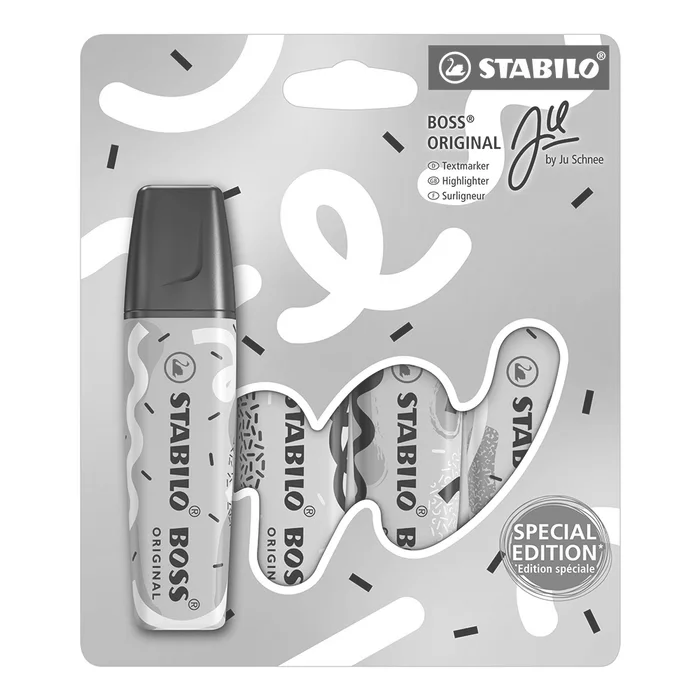 Główne zdjęcie produktu Zvýrazňovač Stabilo Boss Original by Ju Schnee Souprava, 4 ks