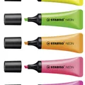 Następne zdjęcie produktu Rozświetlacz STABILO NEON - zestaw 5 sztuk - żółty, zielony, pomarańczowy, różowy, magenta