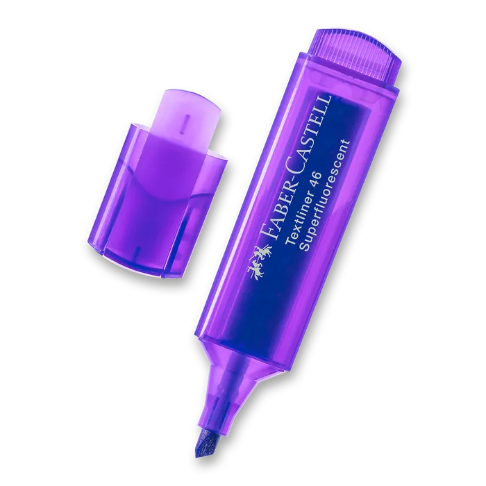 Główne zdjęcie produktu Zvýrazňovač Textliner 1546 superfluorescenční , fialová Faber Castell 154636