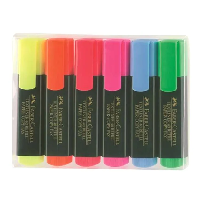 Główne zdjęcie produktu Zvýrazňovač Textliner 1548 fluorescenční, sada 6ks Faber Castell 154806