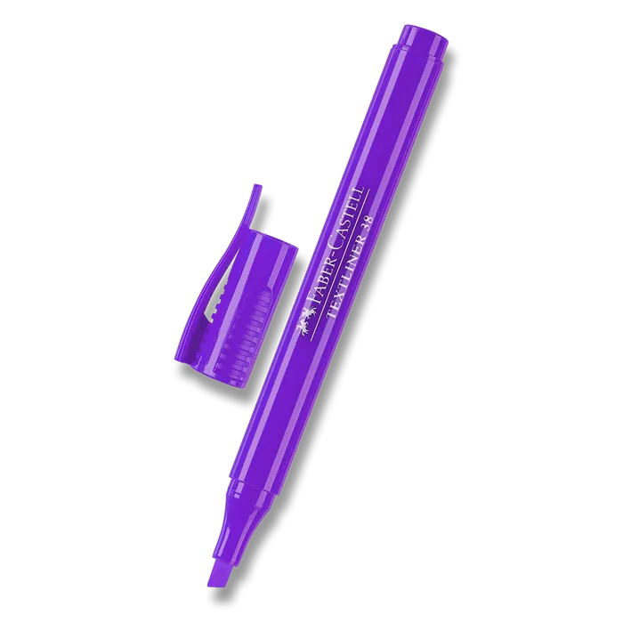 Główne zdjęcie produktu Zvýrazňovač Textliner 38 superfluorescenční, fialová Faber Castell 157736
