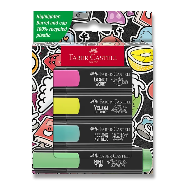 Główne zdjęcie produktu Zvýrazňovače Faber-Castell Textliner 46 Graffiti 4 ks