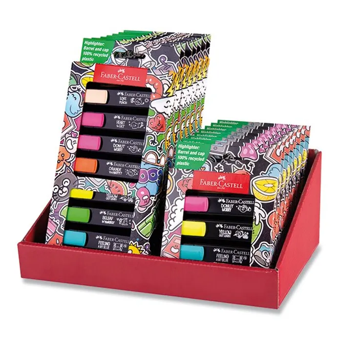 Główne zdjęcie produktu Zvýrazňovače Faber-Castell Textliner 46 Graffiti pultový stojánek