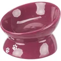 Podwyższona, ergonomiczna miska ceramiczna 0,15 l/o 13 cm, kolor bordowy