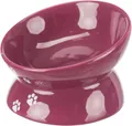 Podwyższona, ergonomiczna miska ceramiczna 0,15 l/o 13 cm, kolor bordowy