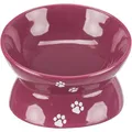 Następne zdjęcie produktu Podwyższona, ergonomiczna miska ceramiczna 0,15 l/o 13 cm, kolor bordowy