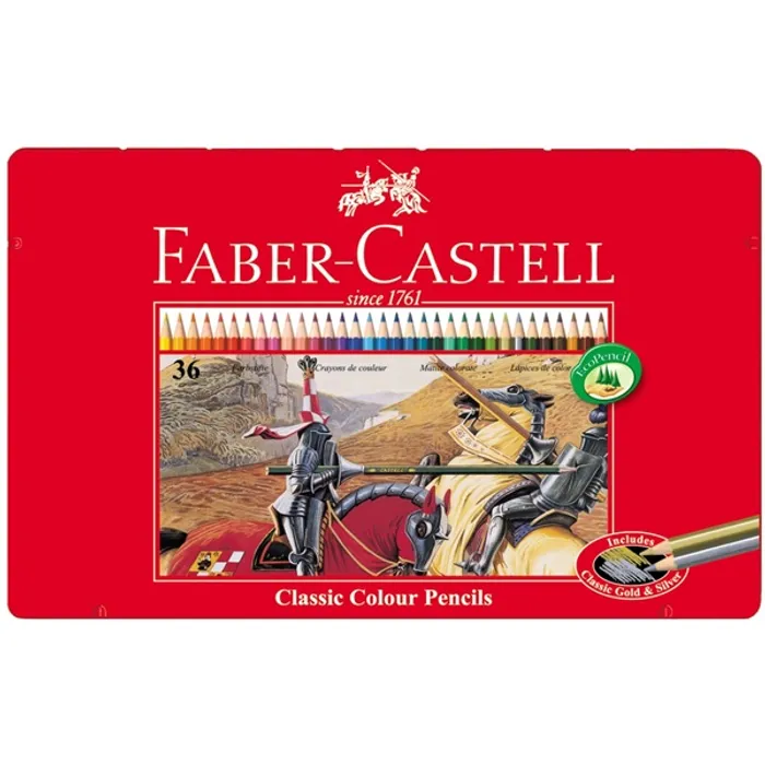 Główne zdjęcie produktu zz-Pastelka šestihranná plech.krabička 36ks (#115846) Faber Castell