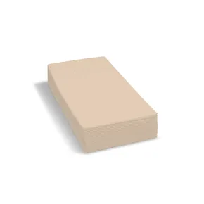 Serwetka (PAP FSC Mix) składana 1/8 HF 2-w jasnobrązowa 33 x 33 cm [250 szt]